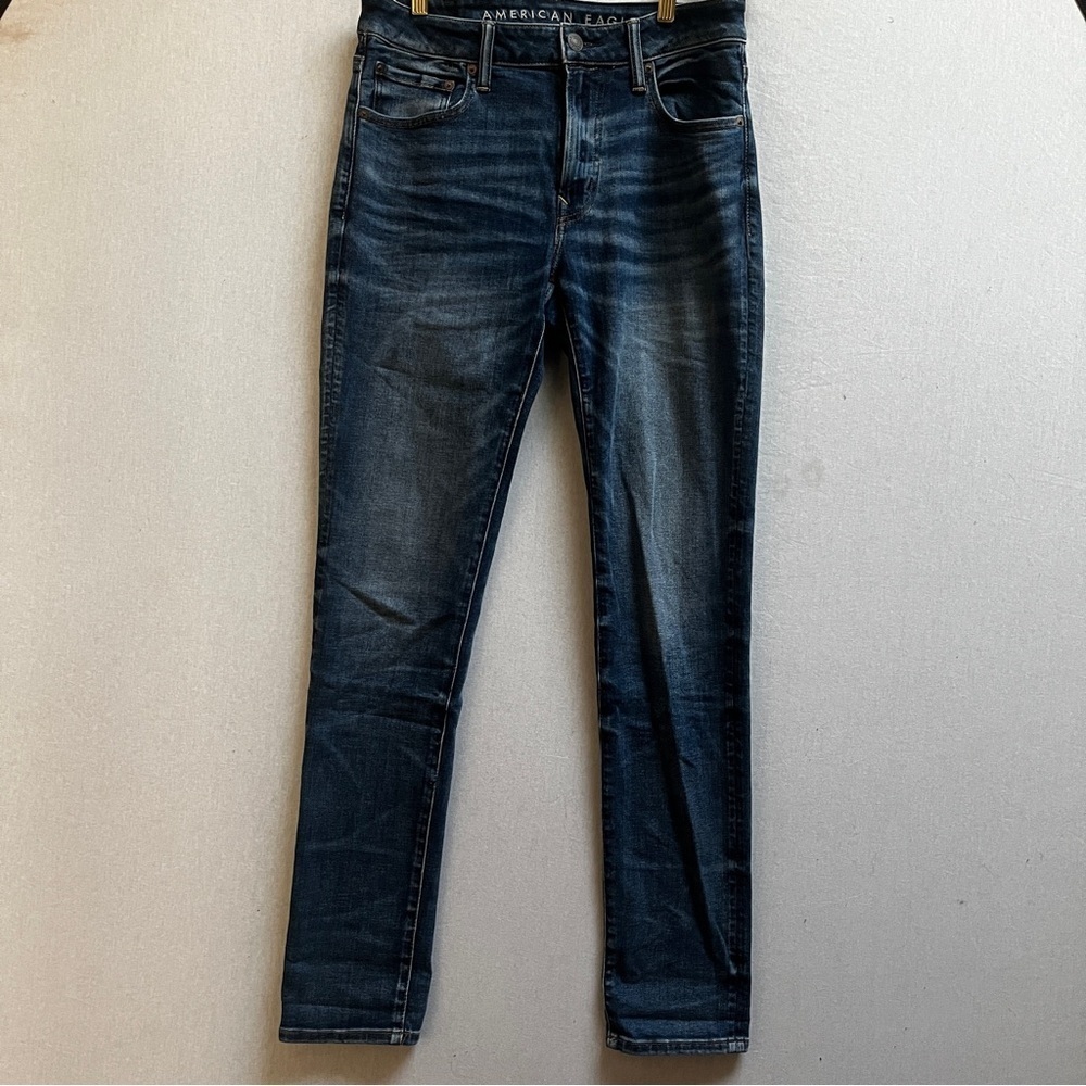 American Eagle Outfitters Men's Dark Blue Slim Jeans Sz 32